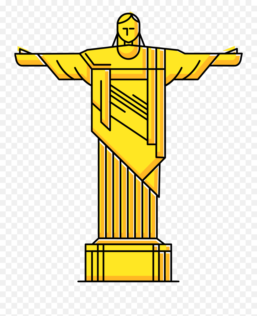 Rio The Statue Of Christ Clipart Png Image Free Download - Clip Art,Christ Png
