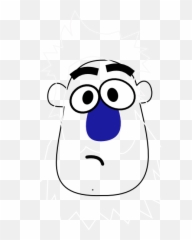Caveman Blue White Clip Art - vector clip art png