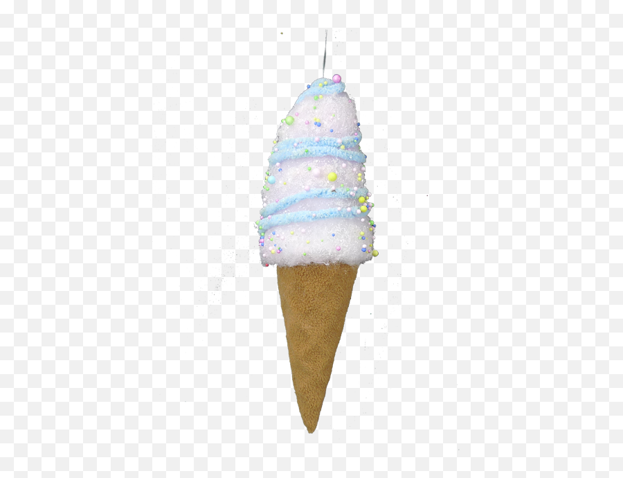 12 Ice Cream Cone Christmas Ornament Pink Blue Png Transparent