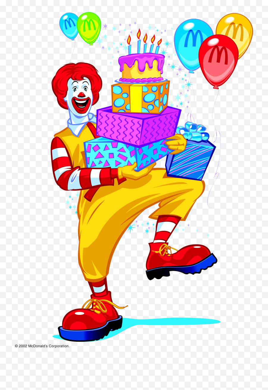 Ronald Mcdonald Transparent Png All - Ronald Mcdonald Happy Birthday,Mcdonalds Png