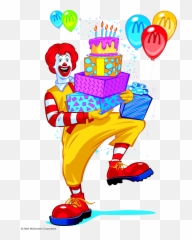 Ronald Mcdonald Transparent Png All - Mcdonald Happy Birthday