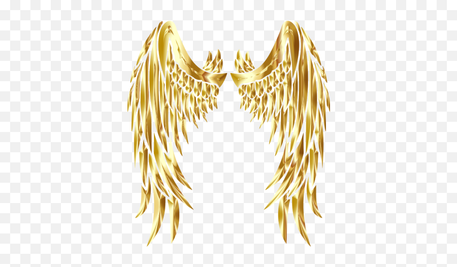 Library Of Jpg Free Angel Wings Gold Png Files - Gold Angel Wings Clip Art,Wing Png
