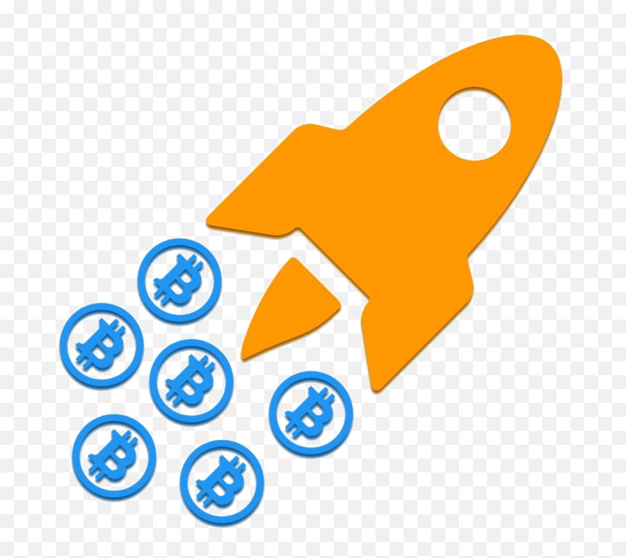 Bitcoin Png Clipart Background - Bitcoin Rocket Png,Bitcoin Logo Transparent Background