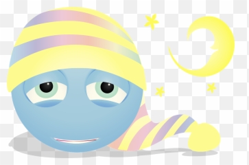 Graphic Sleepy Smiley Tired - Eyes Child Cartoon png