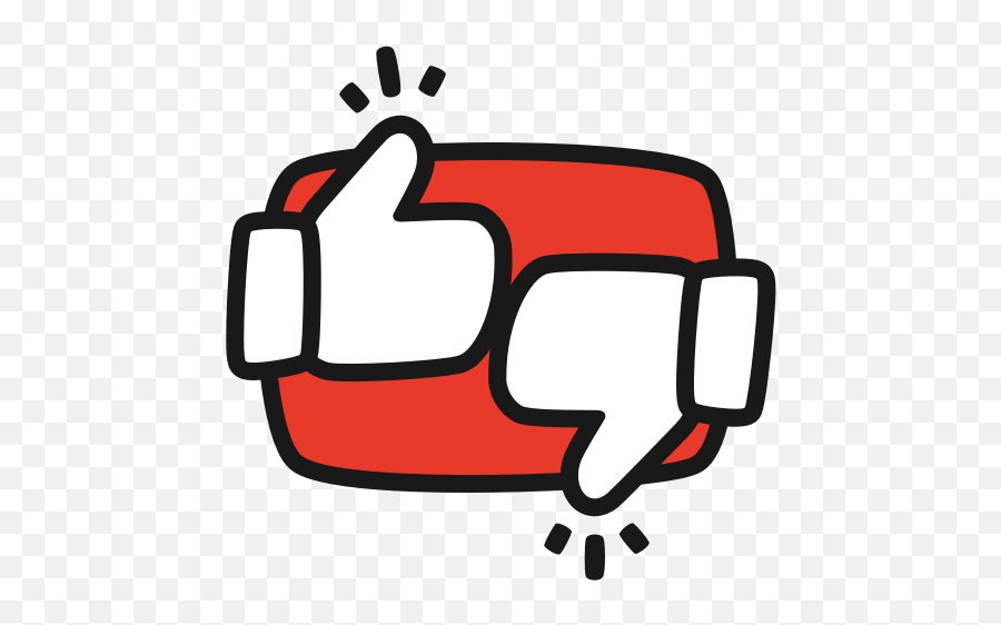 Youtube Thumbs Up Icon - Likes And Dislikes Png,Youtube Thumbs Up Png