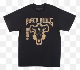 Black Clover Bulls Tee - Skull Png,Black Bulls Logo