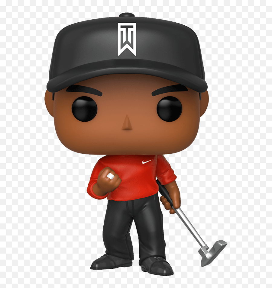 Pop Golf Tiger Woods Red Shirt - Tiger Woods Funko Pop Png,Tiger Woods Png
