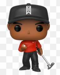Pop Golf Tiger Woods Red Shirt - Tiger Woods Funko Pop Png,Tiger Woods Png