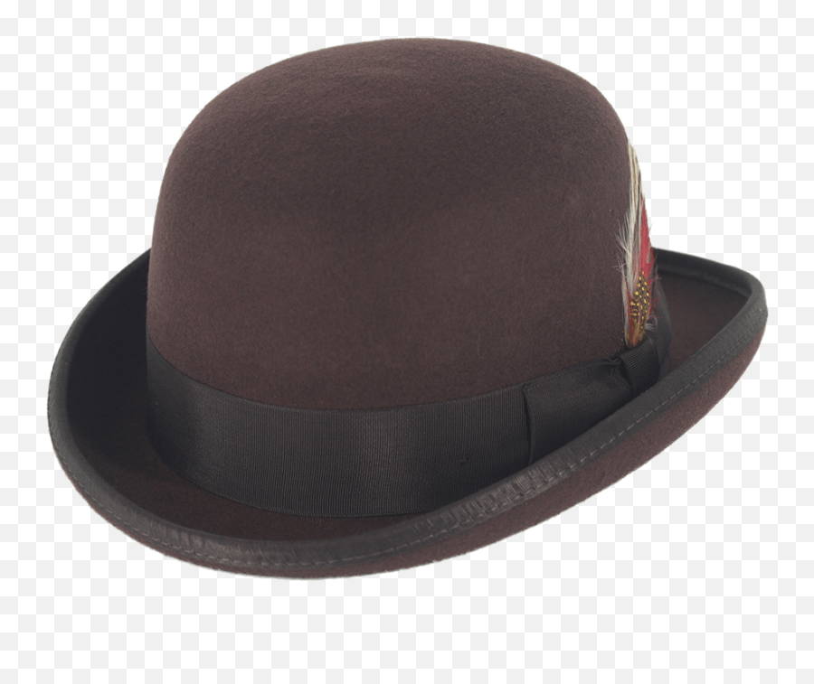 Brown Wool Bowler Hat By Gamble Gunn - Fedora Png,Bowler Hat Png