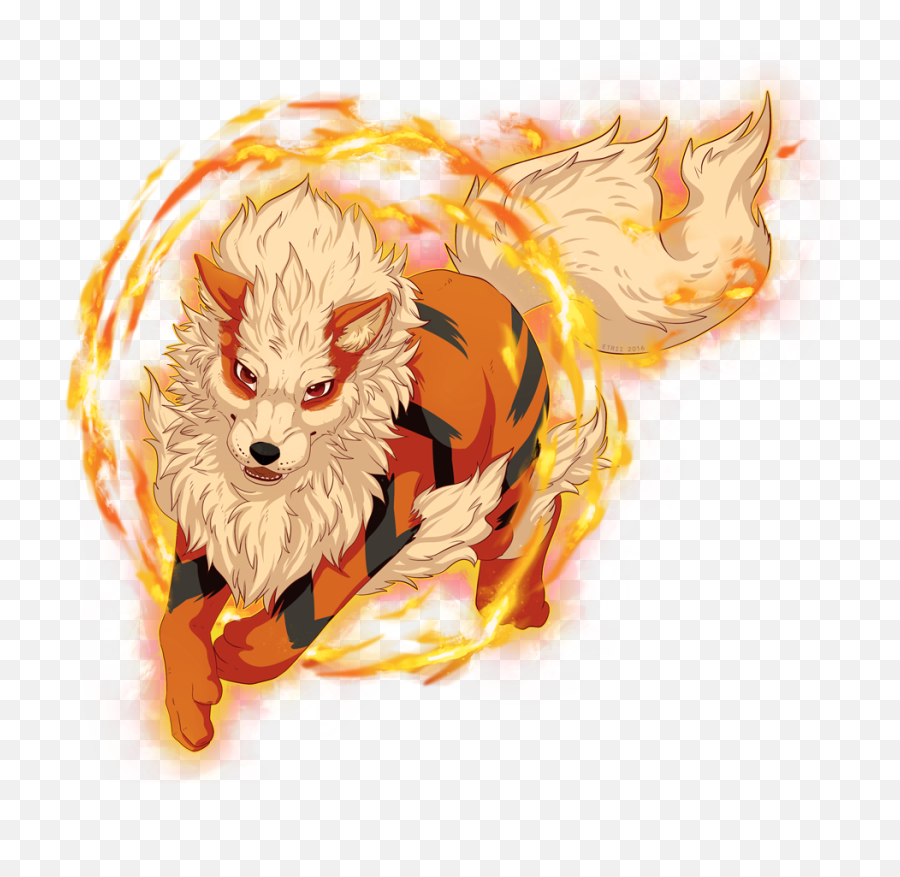 059 Arcanine Used Flame Charge - Arcanine Pokemon Fan Art Png,Fire Blast Png