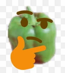 Thonk Png - Pepper Thinking Emoji,Thonk Png