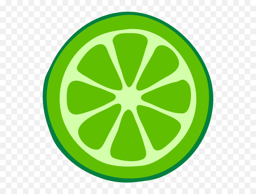 Lime Slice Clip Art - Vector Clip Art Online Lemon Slice Clipart Black And White Png,Limes Png