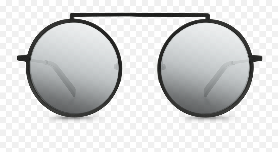 Neo Black Round Sunglasses - Oval Png,Round Sunglasses Png