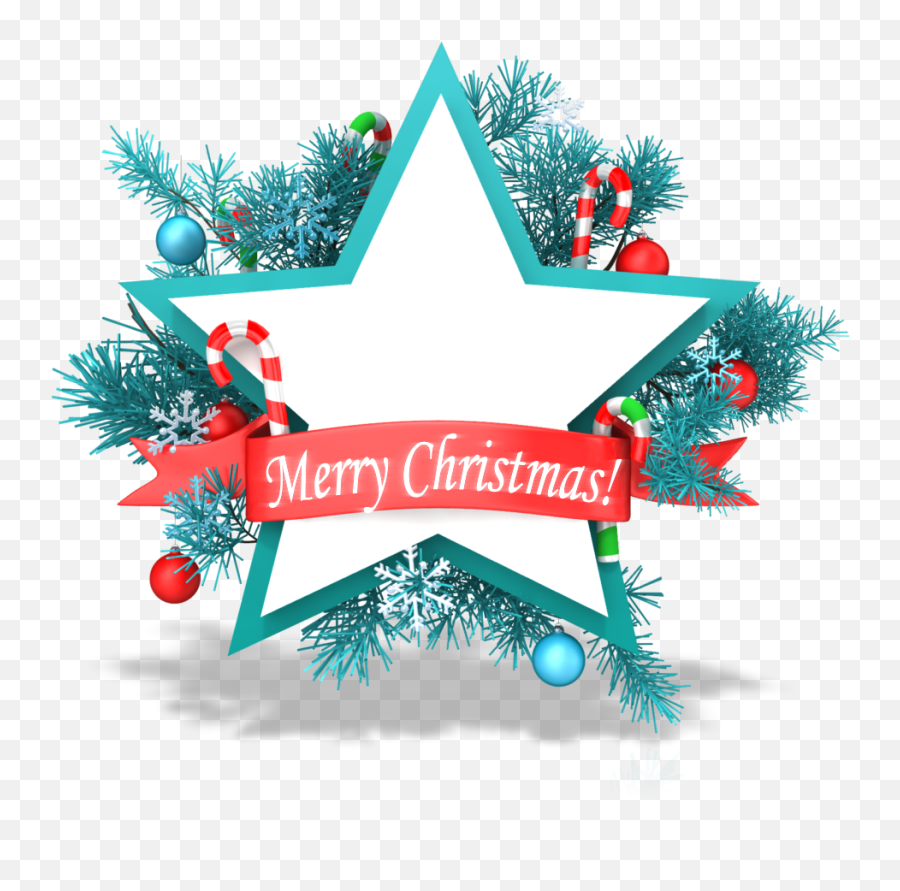 Merry Christmas And A Happy New Year - Merry Christmas Star Clipart Png,Merry Christmas Png Images
