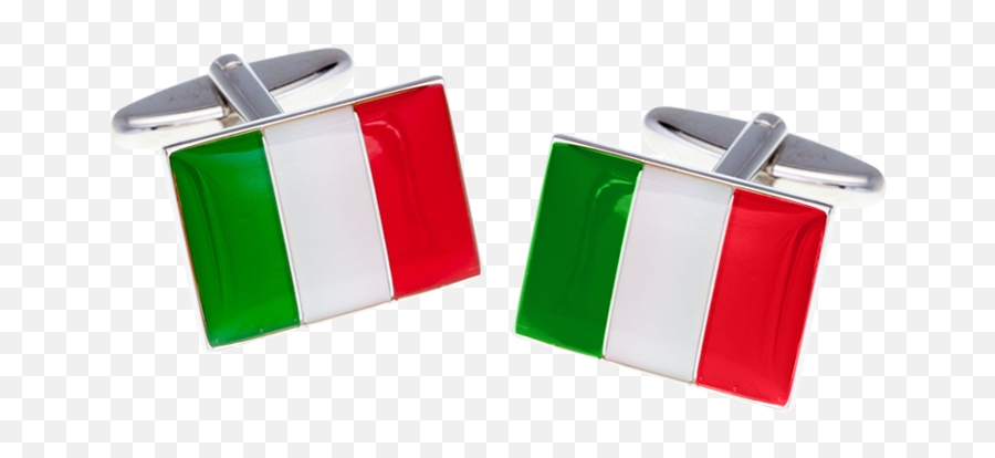 Italian Flag Cufflinks - Carmine Png,Italian Flag Png