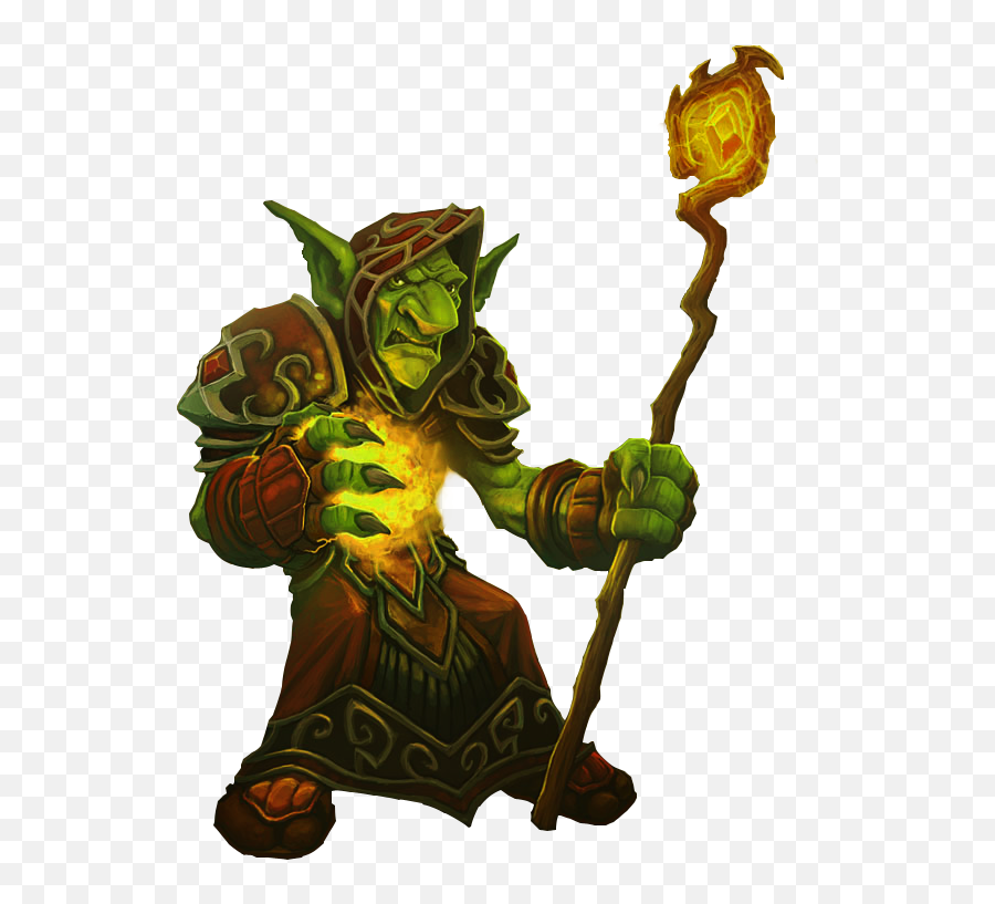 World Of Warcraft Cataclysm Goblin Wizard Worgen Elemental - Goblin Mage Png,Goblin Png