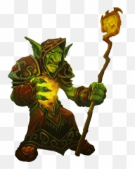 World Of Warcraft Cataclysm Goblin Wizard Worgen Elemental - Goblin Mage Png,Goblin Png