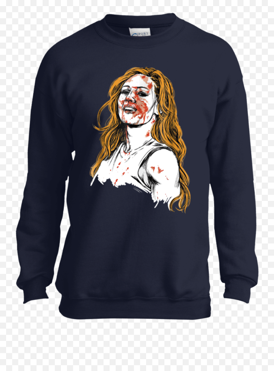 Becky - Lynch Theman T Shirt Pc90y Port And Co Youth Hoodie Png,Becky Lynch Png