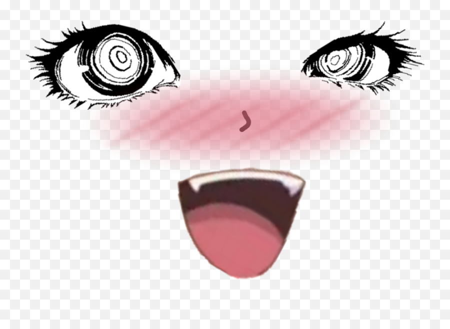 Anime Animeface Face Eyes Mouth Sticker By Hai A Png - free transparent png  images 