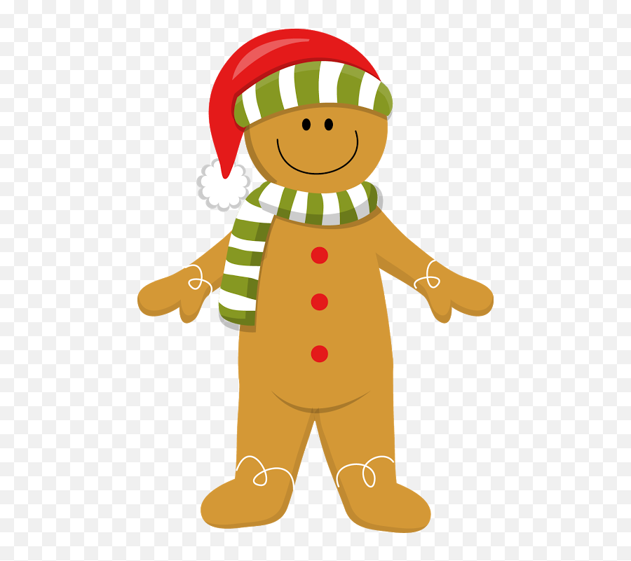 Download Hd Christmas Clip Art Gingerbread Man - Gingerbread Clip Art Gingerbread Man Christmas Png,Christmas Clip Art Png