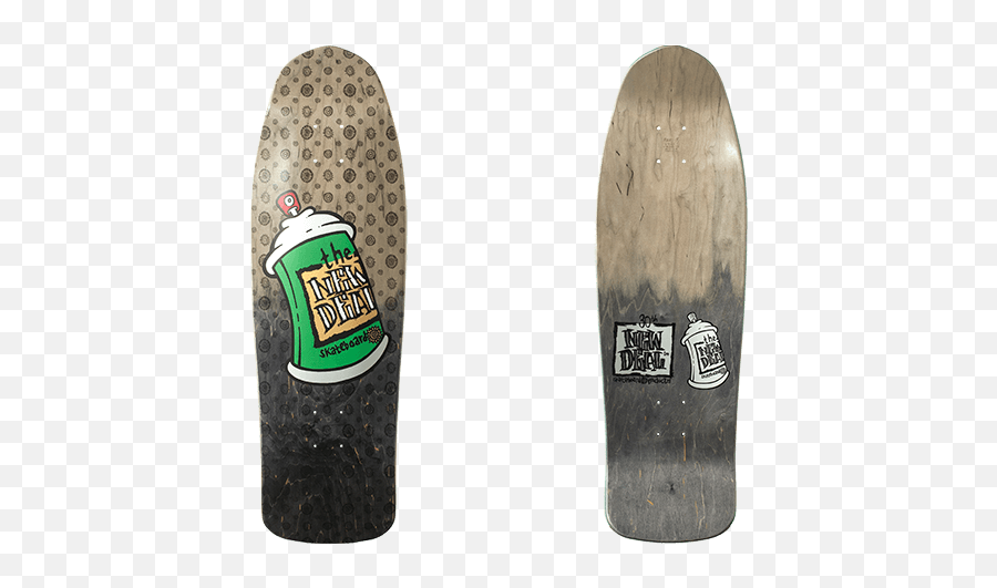 New Deal Spray Can Metallic Black Fade 975 Skateboard Deck - New Deal Spray Can Deck Png,Black Fade Png