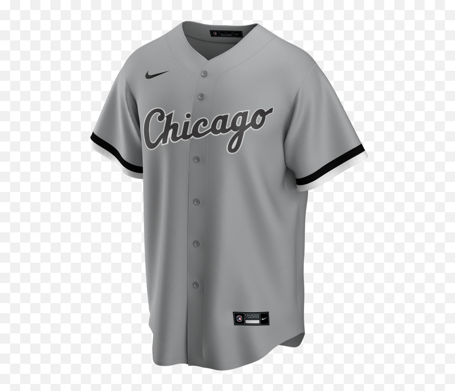 Chicago White Sox Mlb Nike Official Replica Road Jerseyteam Base Grey - Blue Jays Nike Jersey Png,Chicago White Sox Logo Png