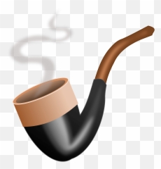 Vintage Smoking Pipe Clipart Free Download Transparent Png - Clipart Smoke Pipe Png,Lit Cigarette Png