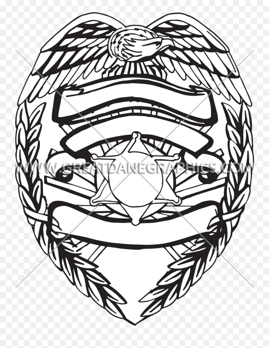 Support Police Badge Production Ready Artwork For T - Shirt Horizontal Png,Blank Police Badge Png