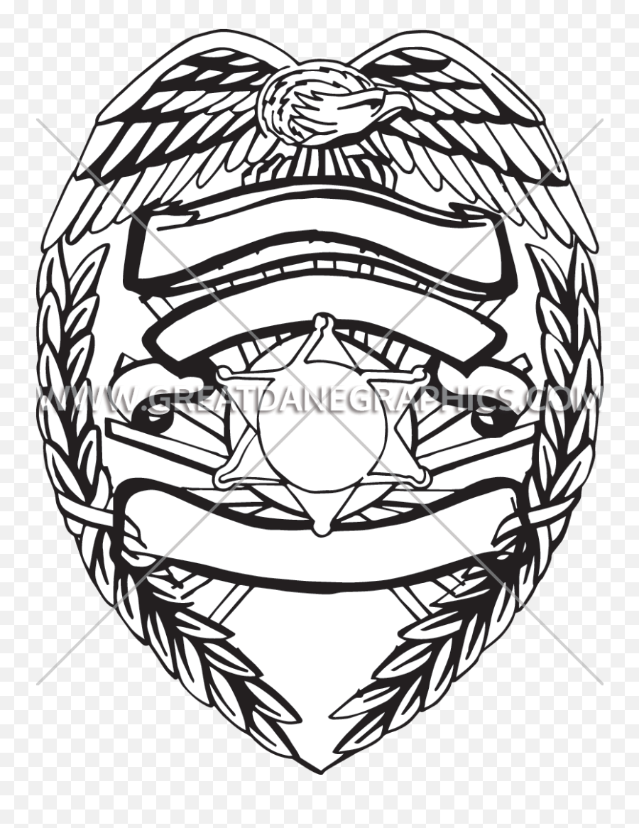 blank police badge png