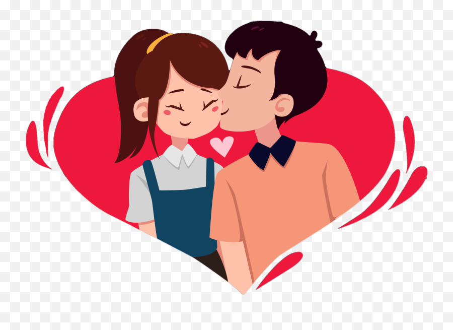 Romantic Png File - Love Couple Png,Kissing Png