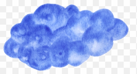 Download Hd Watercolor Clouds Transparent - Blue Purple Png
