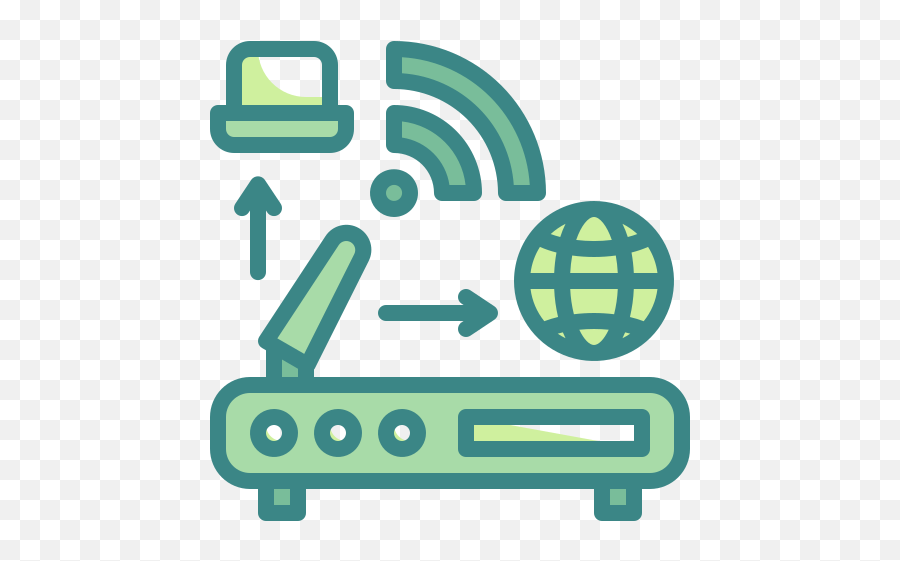 Wifi Router Modem Internet Network Connectivity Signal - Horizontal Png,Iot Device Icon