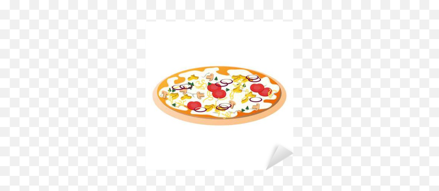 Sticker Delicious Pizza Italian Icon Vector Illustration Design - Desain Pizza Png,Delicious Icon