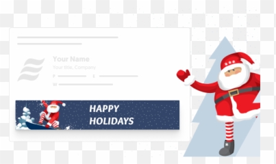 Christmas Email Signatures - Templates Banners U0026 Decorations Christmas Email Footer Png,Outlook Envelope Icon