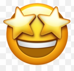 Apple Just Previewed The New Emojis Coming To Iphone And - Star Eyes Emoji png