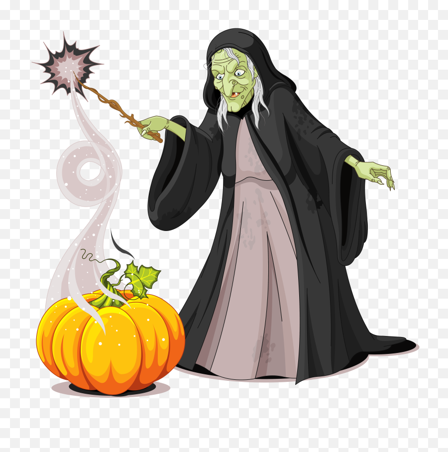 Clipart Halloween Creepy - Witch Halloween Png,Scary Pumpkin Png