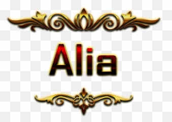 Alia Miss You Name Png