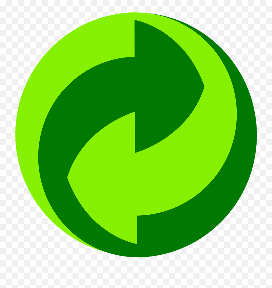 Recycle Reuse Green - Green Dot Symbol Png,Green Circle Png