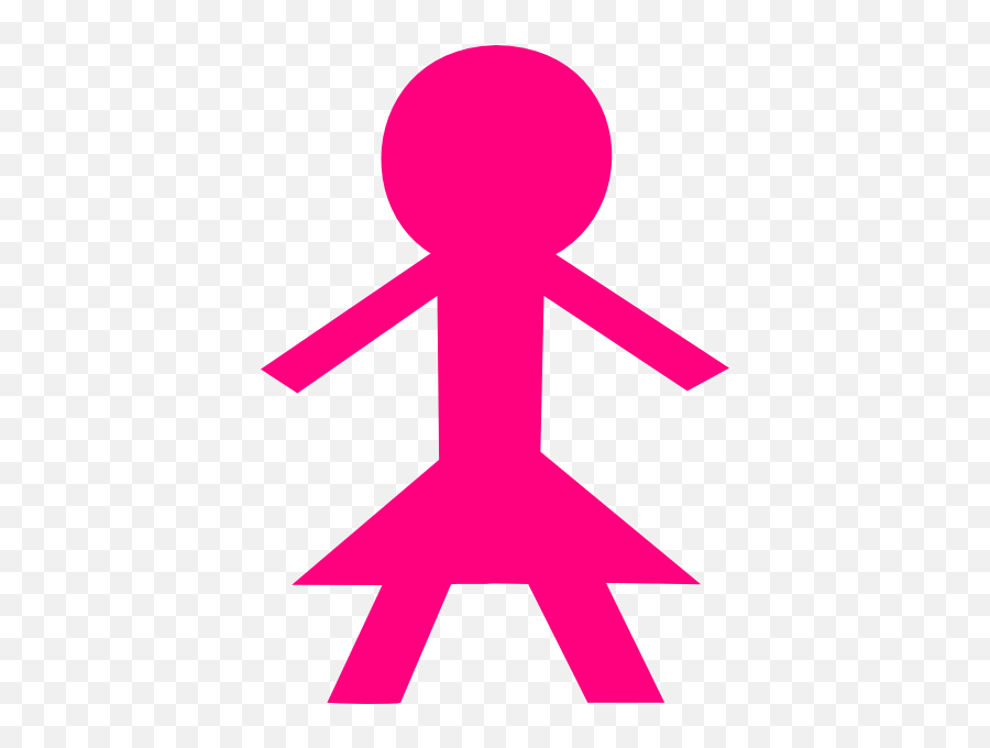 Pink Bathroom Sign Clipart - Clipart Suggest Bathroom Sign For Girl Clipart Png,Toilet Man Icon