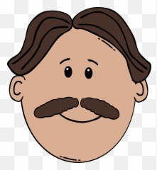 Parte Media Hombre Cara - Gráficos Vectoriales Gratis En Pixabay Man Face Clipart Png,Bigote Png