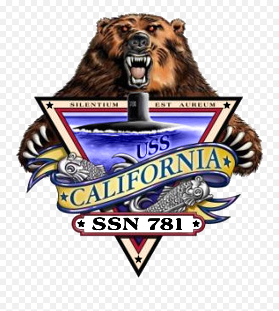 Fileuss California Ssn - 781 Crestpng Wikimedia Commons Uss California Ssn 781 Logo,California Bear Png