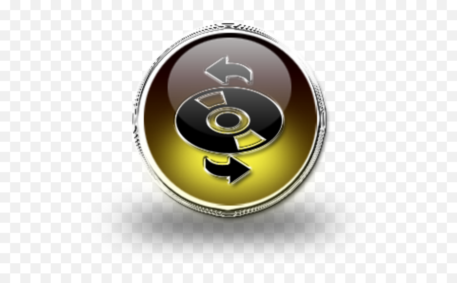 Amber Glossy Chrome Icon Media Cd Refresh Free Images - Solid Png,Google Chrom Icon