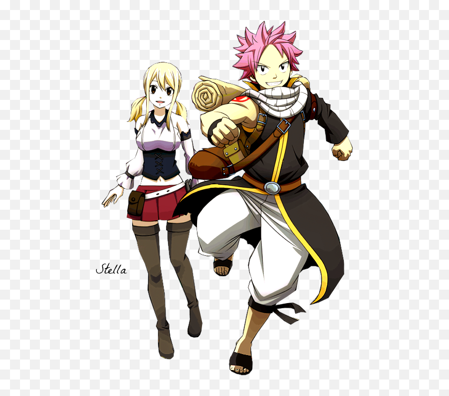 Lucy And Natsu Png Stock - Fairy Tail Natsu X Lucy Png,Natsu Png