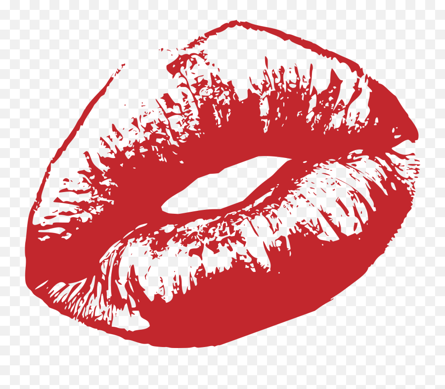 Red Lips Of Woman - Openclipart Pink Lips Clipart Png,Lips Icon