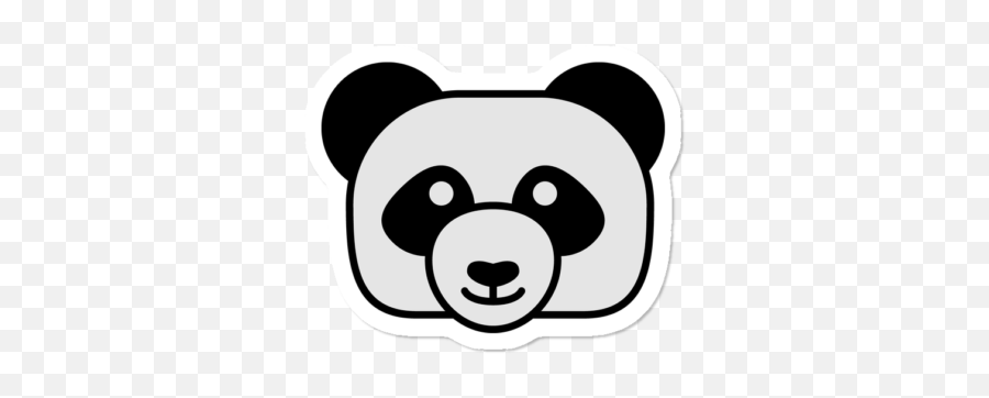 Best Panda Stickers Design By Humans - Dot Png,Panda Icon Png