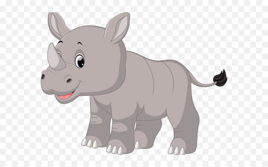 Rhino Clipart Real - Rhino Baby Clip Art Full Size Png Cartoon Rhino Transparent Background,Rhino Png