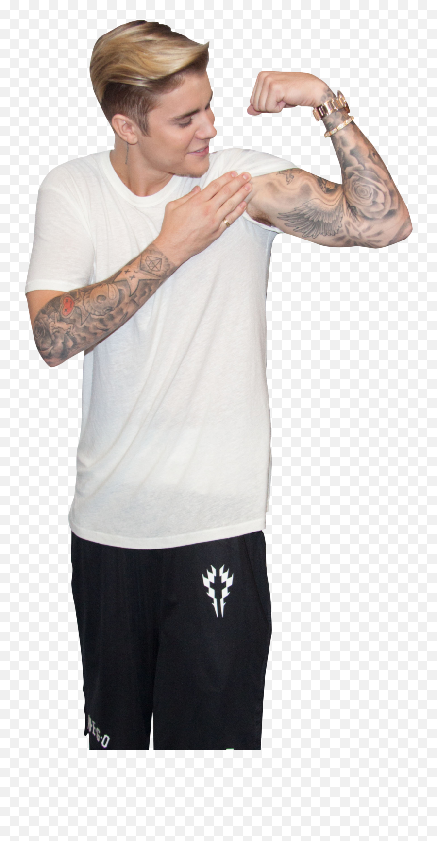 Download Justin Bieber Showing Muscle Png Image For Free - Justin Bieber Sleeves Rolled Up,Muscles Png