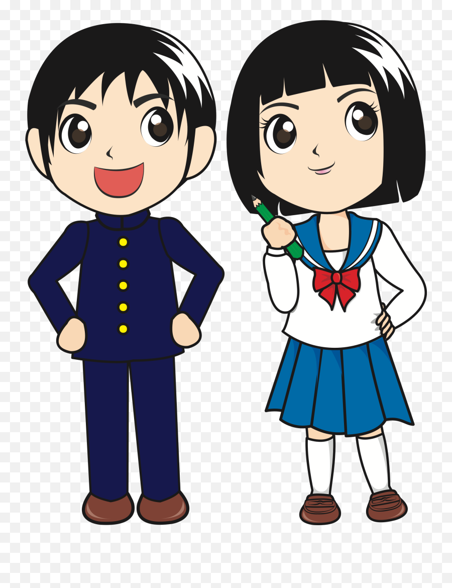 Student Download School Cartoon - Student Boy And Girl Clipart Png,Student  Clipart Png - free transparent png images 