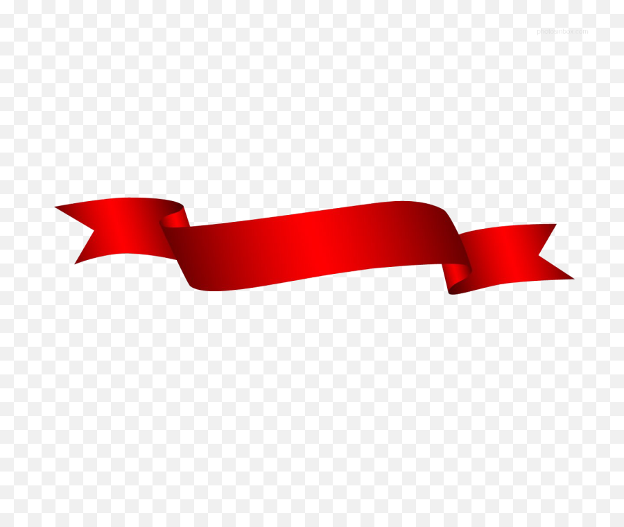 Red Ribbon Png Transparent Picture - Transparent Background Red Ribbon Png,Christmas Banner Png