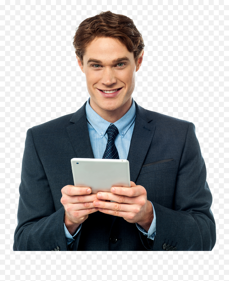 Men With Tablet Png Image Play - Man With Mobile Png,Tablet Png